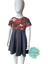 Charger l'image dans la galerie, Ensemble robe et. rop top évolutif 6-9t | manches longues | coton ouaté| INVENTAIRE
